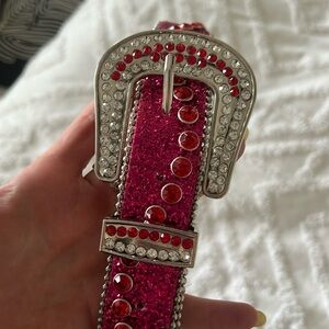 Pink Rhinestone Belt